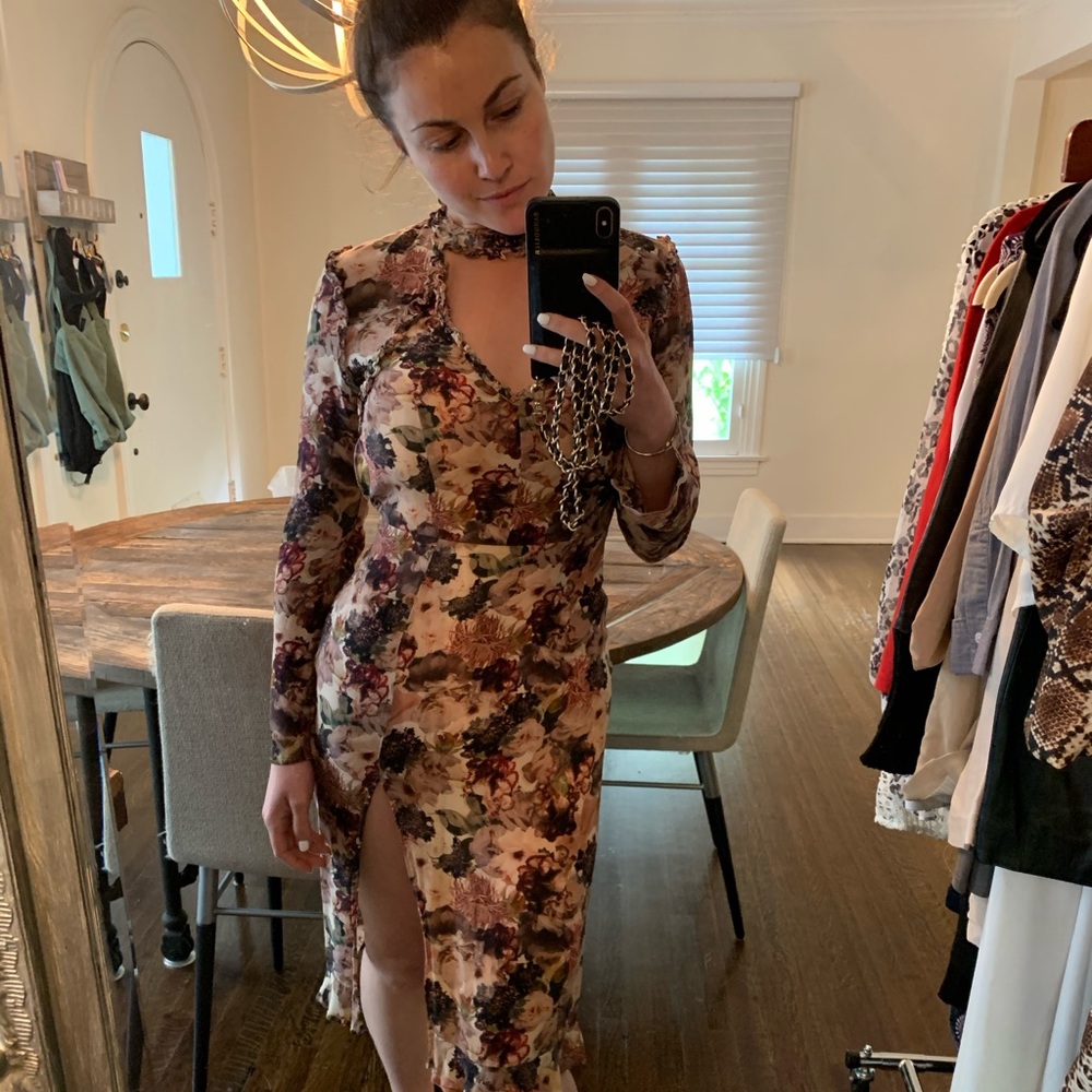 & other stories floral dress